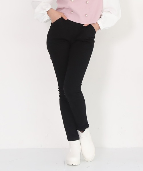 PINKHUNT（ピンクハント）の「PINKHUNT ピンクハント ハイウエストスキニーロングパンツ 5443K 小学生女の子 服（その他パンツ・キッズ・ホワイト/ブルー/ノンウォッシュ/ブラック/ブラック系1/インディゴブルー/ブルー系その他/ホワイト系その他・130cm/140cm/150cm/160cm/120cm）」の4枚目の写真