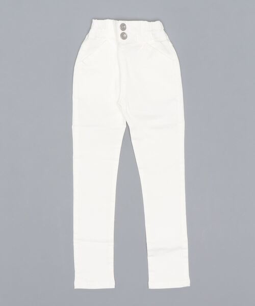 PINKHUNT（ピンクハント）の「PINKHUNT ピンクハント ハイウエストスキニーロングパンツ 5443K 小学生女の子 服（その他パンツ・キッズ・ホワイト/ブルー/ノンウォッシュ/ブラック/ブラック系1/インディゴブルー/ブルー系その他/ホワイト系その他・130cm/140cm/150cm/160cm/120cm）」の2枚目の写真