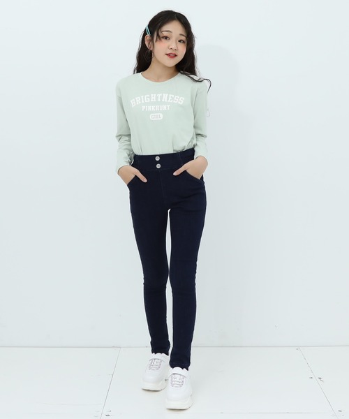 DABUWAWAキュート モノカラー ニット スキニー ロングパンツ 20％OFF】今が断然お得!! スキニーパンツ レディース ストレッチ