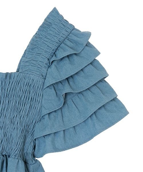 Candy Stripper（キャンディストリッパー）の「FRILL TIERED ドレス（ドレス・レディース・インディゴブルー/ライトインディゴブルー・2）」の9枚目の写真