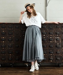 PUAL CE CIN | インドコットンボイルスカート(スカート)