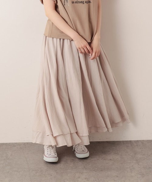 PUAL CE CIN（ピュアルセシン）の「インドコットンボイルスカート（スカート・レディース・ホワイト/ブラック/ベージュ/ブルー/ローズ・FREE）」の14枚目の写真