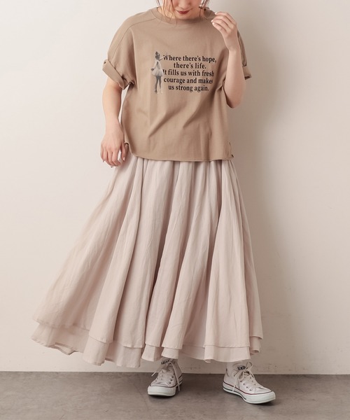 PUAL CE CIN（ピュアルセシン）の「インドコットンボイルスカート（スカート・レディース・ホワイト/ブラック/ベージュ/ブルー/ローズ・FREE）」の18枚目の写真