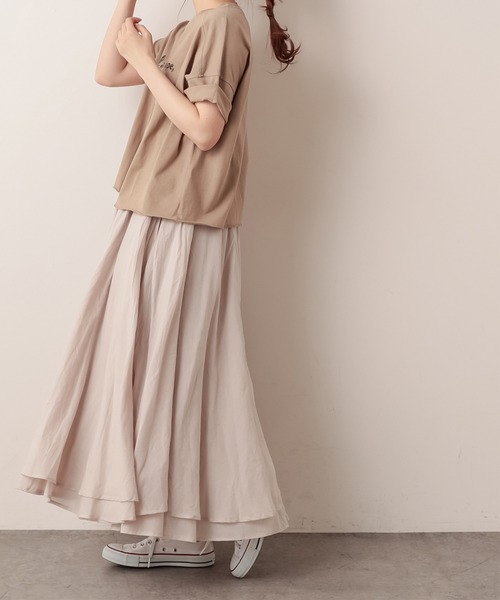 PUAL CE CIN（ピュアルセシン）の「インドコットンボイルスカート（スカート・レディース・ホワイト/ブラック/ベージュ/ブルー/ローズ・FREE）」の19枚目の写真