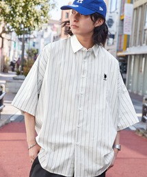 U.S. POLO ASSN. | U.S. POLO ASSN. /ユーエスポロアッスン 別注 ワンポイント刺繍ロゴ オーバーサイズ SS レギュラーカラーシャツ(シャツ/ブラウス)