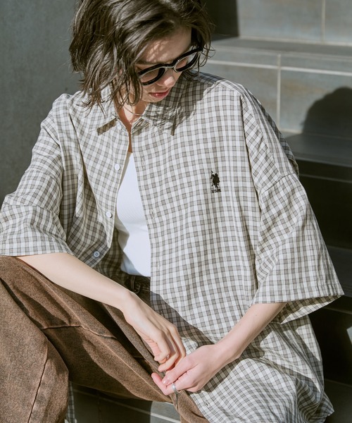U.S. POLO ASSN. — футболка-поло с вышитым логотипом, короткий рукав, регулятор размера, мужская