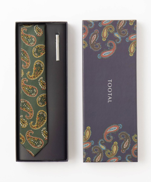 Tootal（トゥータル）の「老舗イギリスブランド Tootal ネクタイ＋ピン ギフトセット（ネクタイ・メンズ・カーキ/シルバー/ブラック/ネイビー/ブラック×ホワイト/ブラック系その他/グリーン系その他/ブルー系その他/ブルー系その他2/ネイビー系/ネイビー系1/ネイビー系2/レッド系3/レッド系その他2/ブラウン系その他/レッド系その他/ボルドー/カーキ系/カーキ系1/ネイビー系3/シルバー系その他/ゴールド系その他/シルバー系その他2/ライトブルー/ダークネイビー/グリーン系その他2/ネイビー系4・FREE）」の9枚目の写真