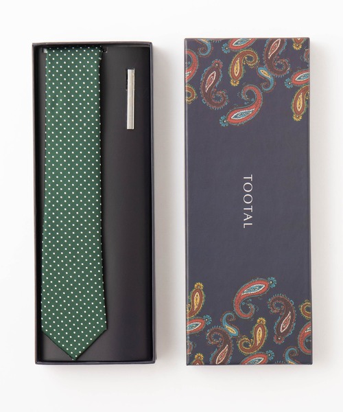Tootal（トゥータル）の「老舗イギリスブランド Tootal ネクタイ＋ピン ギフトセット（ネクタイ・メンズ・カーキ/シルバー/ブラック/ネイビー/ブラック×ホワイト/ブラック系その他/グリーン系その他/ブルー系その他/ブルー系その他2/ネイビー系/ネイビー系1/ネイビー系2/レッド系3/レッド系その他2/ブラウン系その他/レッド系その他/ボルドー/カーキ系/カーキ系1/ネイビー系3/シルバー系その他/ゴールド系その他/シルバー系その他2/ライトブルー/ダークネイビー/グリーン系その他2/ネイビー系4・FREE）」の7枚目の写真