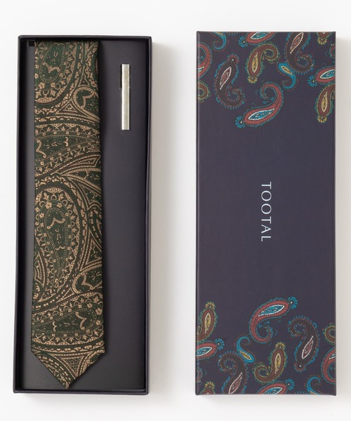 Tootal（トゥータル）の「老舗イギリスブランド Tootal ネクタイ＋ピン ギフトセット（ネクタイ・メンズ・カーキ/シルバー/ブラック/ネイビー/ブラック×ホワイト/ブラック系その他/グリーン系その他/ブルー系その他/ブルー系その他2/ネイビー系/ネイビー系1/ネイビー系2/レッド系3/レッド系その他2/ブラウン系その他/レッド系その他/ボルドー/カーキ系/カーキ系1/ネイビー系3/シルバー系その他/ゴールド系その他/シルバー系その他2/ライトブルー/ダークネイビー/グリーン系その他2/ネイビー系4・FREE）」の8枚目の写真