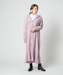 LAYMEE | Palm shirt OP / パルムシャツワンピース(シャツワンピース)