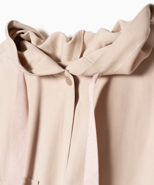 LAYMEE(レイミー)の「Palm shirt OP / パルムシャツワンピース(シャツワンピース・レディース・ブラック/ピンク/ベージュ・FREE)」の8枚目の写真