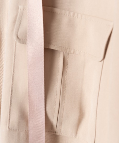 LAYMEE(レイミー)の「Palm shirt OP / パルムシャツワンピース(シャツワンピース・レディース・ブラック/ピンク/ベージュ・FREE)」の9枚目の写真