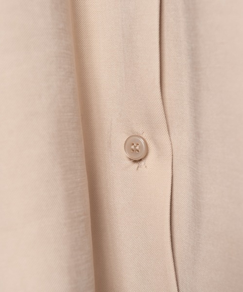 LAYMEE(レイミー)の「Palm shirt OP / パルムシャツワンピース(シャツワンピース・レディース・ブラック/ピンク/ベージュ・FREE)」の11枚目の写真