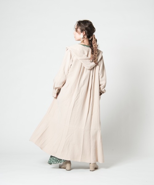 LAYMEE(レイミー)の「Palm shirt OP / パルムシャツワンピース(シャツワンピース・レディース・ブラック/ピンク/ベージュ・FREE)」の15枚目の写真