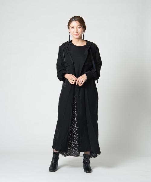 LAYMEE(レイミー)の「Palm shirt OP / パルムシャツワンピース(シャツワンピース・レディース・ブラック/ピンク/ベージュ・FREE)」の18枚目の写真