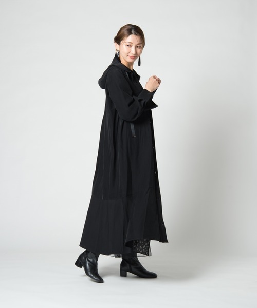 LAYMEE(レイミー)の「Palm shirt OP / パルムシャツワンピース(シャツワンピース・レディース・ブラック/ピンク/ベージュ・FREE)」の19枚目の写真