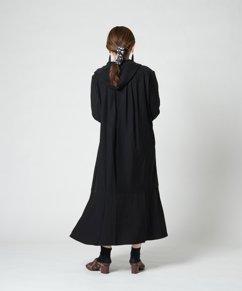 LAYMEE(レイミー)の「Palm shirt OP / パルムシャツワンピース(シャツワンピース・レディース・ブラック/ピンク/ベージュ・FREE)」の21枚目の写真