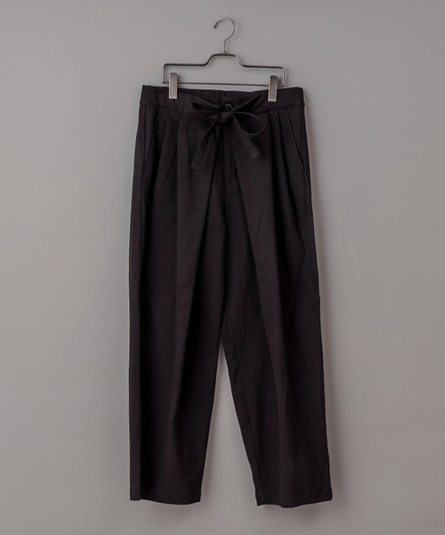 CIAOPANIC（チャオパニック）の「フロントラップワイドパンツ（その他パンツ・メンズ・ブラック/ブルー/オフホワイト・LARGE/MEDIUM）」の2枚目の写真