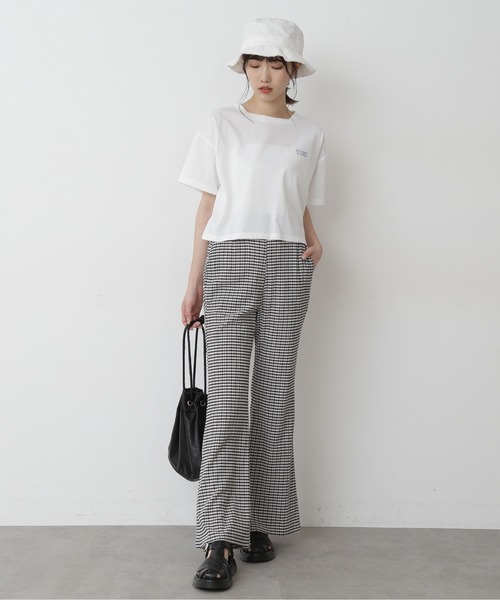 FREE'S MART（フリーズマート）の「【Sシリーズ対応】◆ワッシャーギンガムスリットフレアパンツ（その他パンツ・レディース・ブラック系その他/ベージュ系その他/グリーン・SMALL/MEDIUM）」の7枚目の写真