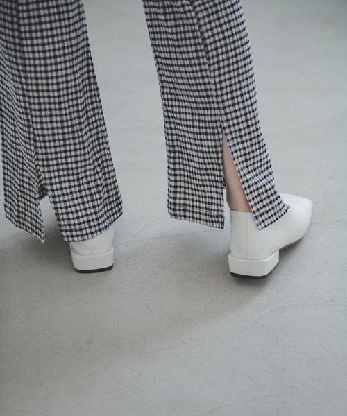 FREE'S MART（フリーズマート）の「【Sシリーズ対応】◆ワッシャーギンガムスリットフレアパンツ（その他パンツ・レディース・ブラック系その他/ベージュ系その他/グリーン・SMALL/MEDIUM）」の16枚目の写真