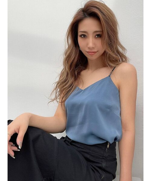 RESEXXY（リゼクシー）の「チェーンストラップキャミソール（キャミソール・レディース・ブラック/ピンク/ブルー・FREE）」の12枚目の写真