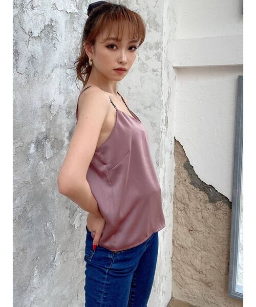 RESEXXY（リゼクシー）の「チェーンストラップキャミソール（キャミソール・レディース・ブラック/ピンク/ブルー・FREE）」の10枚目の写真