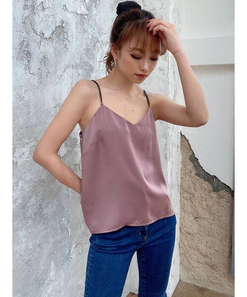 RESEXXY（リゼクシー）の「チェーンストラップキャミソール（キャミソール・レディース・ブラック/ピンク/ブルー・FREE）」の11枚目の写真