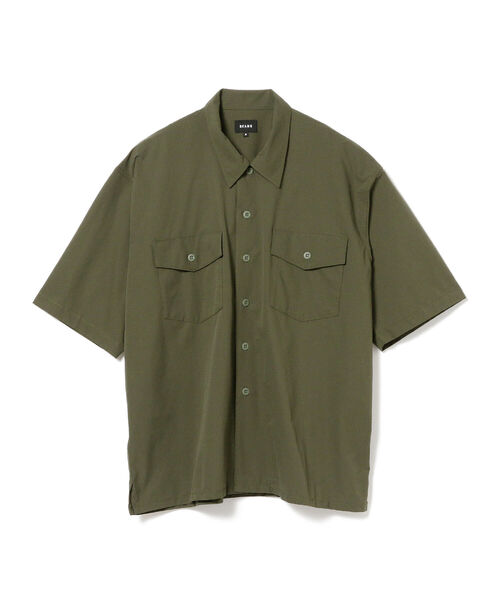 BEAMS(ビームス)の「BEAMS / ミリタリー ストレッチ リップストップ イージーシャツ(シャツ/ブラウス・メンズ・ブラック/オリーブ・MEDIUM/LARGE/SMALL/X-LARGE)」の10枚目の写真
