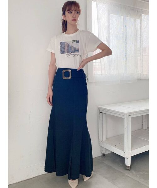 RESEXXY（リゼクシー）の「グラフィックTee（Tシャツ/カットソー・レディース・モカ/ブラック/ホワイト・FREE）」の13枚目の写真