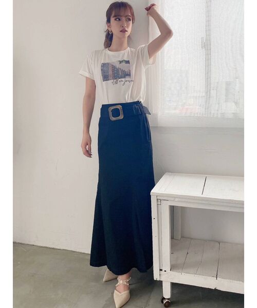 RESEXXY（リゼクシー）の「グラフィックTee（Tシャツ/カットソー・レディース・モカ/ブラック/ホワイト・FREE）」の14枚目の写真