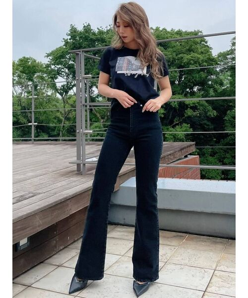 RESEXXY（リゼクシー）の「グラフィックTee（Tシャツ/カットソー・レディース・モカ/ブラック/ホワイト・FREE）」の19枚目の写真