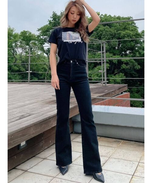 RESEXXY（リゼクシー）の「グラフィックTee（Tシャツ/カットソー・レディース・モカ/ブラック/ホワイト・FREE）」の20枚目の写真