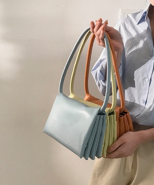 HALEY PESCA（ヘーリーペスカ）の「HALEY PESCA/2way スクエアデザイン ショルダー/ハンドバッグ（ハンドバッグ・レディース・ホワイト/ブルー/イエロー/オレンジ・FREE）」の5枚目の写真