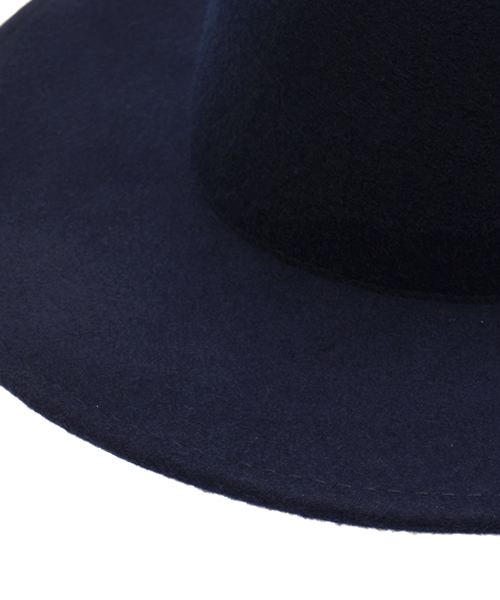WEGO（ウィゴー）の「WEGO/ロングブリムフェルトハット（ハット・メンズ・ブラック/ベージュ/ネイビー・FREE）」の6枚目の写真