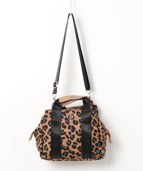 SAC（サック）の「口枠型ポリエステル素材プリントハンドバッグ  Happy&Sac（ハンドバッグ・レディース・ホワイト系その他/ネイビー/ワイン/レオパード・FREE）」の12枚目の写真