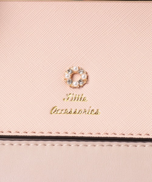 LITTLE ACCESSORIES（リトルアクセサリーズ）の「上品な配色のがま口トートバッグ（トートバッグ・レディース・ブラック/グレイッシュベージュ/ピンク・フリー）」の11枚目の写真