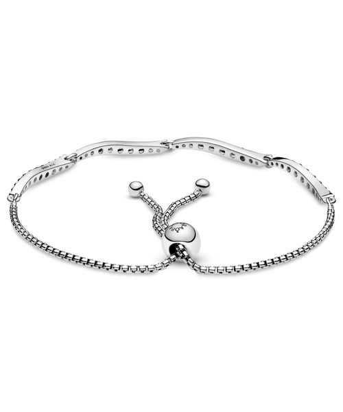 PANDORA（パンドラ）の「ブルー ウェービー スライダー ブレスレット