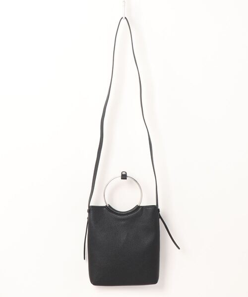 RiNc (リンク)の「【 Pisoraro / ピソラロ 】 ビッグリング フラット ポシェット(ショルダーバッグ・レディース・ブラック/シルバー/グレイッシュベージュ/パイソン・FREE)」の11枚目の写真