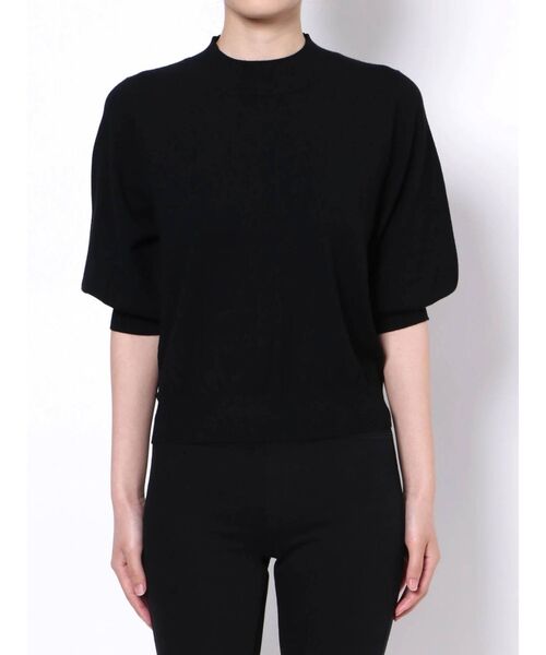 MURUA（ムルーア）の「ハーフスリーブニットトップス（ニット/セーター・レディース・ブラック/グリーン/アイボリー/モカ・FREE）」の17枚目の写真