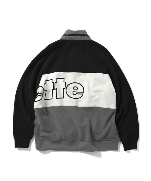 Lafayette（ラファイエット）の「LFYT ラファイエット [Lafayette] - アウトライン ロゴ クラシック ハーフジップ アノラック スウェット スウェットシャツ [OUTLINE Lafayette LOGO CLASSIC SWEAT ANORAK]（スウェット・メンズ・ブラック/レッド/グリーン・L/XL/XXL/M/S）」の9枚目の写真