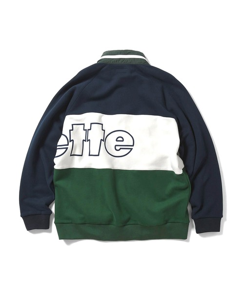 Lafayette（ラファイエット）の「LFYT ラファイエット [Lafayette] - アウトライン ロゴ クラシック ハーフジップ アノラック スウェット スウェットシャツ [OUTLINE Lafayette LOGO CLASSIC SWEAT ANORAK]（スウェット・メンズ・ブラック/レッド/グリーン・L/XL/XXL/M/S）」の16枚目の写真