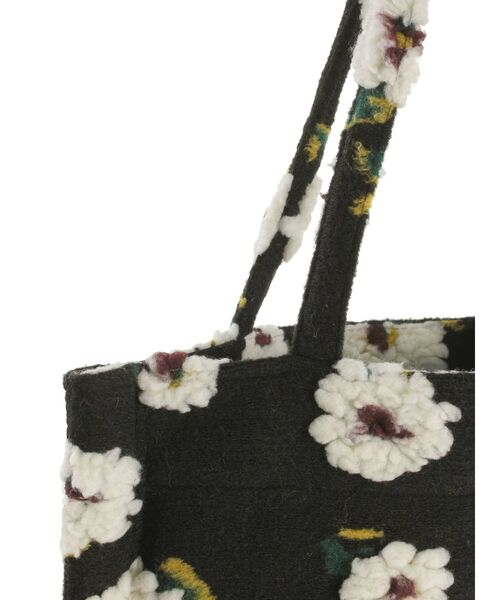 merry jenny（メリージェニー）の「fluffy pattern tote（トートバッグ・レディース・ブラック/ベージュ/その他1・FREE）」の9枚目の写真