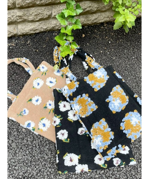 merry jenny（メリージェニー）の「fluffy pattern tote（トートバッグ・レディース・ブラック/ベージュ/その他1・FREE）」の16枚目の写真