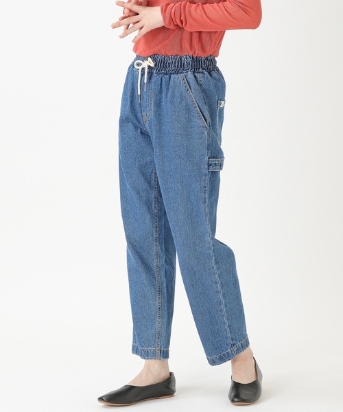 URBANDTYPE（アーバンディタイプ）の「【UNISEX】Urbandtype／DENIM bandingパンツ　2214469（デニムパンツ・レディース・ブルー・LARGE/MEDIUM）」の5枚目の写真