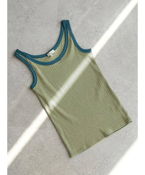 earth music&ecology（アースミュージックアンドエコロジー）の「マルチボーダータンクトップ ＊（タンクトップ・レディース・ブラック/ブラウン/グリーン/ボルドー・S/M）」の13枚目の写真