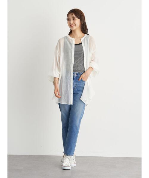 earth music&ecology（アースミュージックアンドエコロジー）の「マルチボーダータンクトップ ＊（タンクトップ・レディース・ブラック/ブラウン/グリーン/ボルドー・S/M）」の21枚目の写真