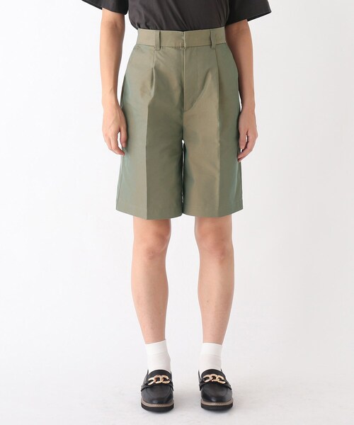AG by aquagirl（エージーバイアクアガール）の「◆ツイル玉虫アソート1タックショートパンツ（その他パンツ・レディース・カーキ系3/ブラック・38/36）」の6枚目の写真