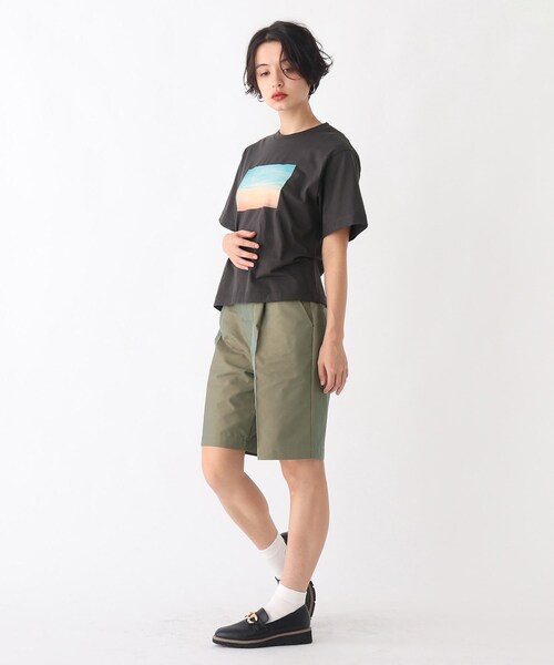 AG by aquagirl（エージーバイアクアガール）の「◆ツイル玉虫アソート1タックショートパンツ（その他パンツ・レディース・カーキ系3/ブラック・38/36）」の7枚目の写真