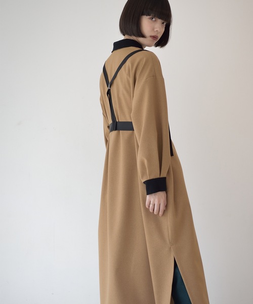 La SRIC(ラスリック)の「La SRIC / サスペンダーポロOP(ワンピース・レディース・キャメル/ダークグリーン・MEDIUM)」の20枚目の写真