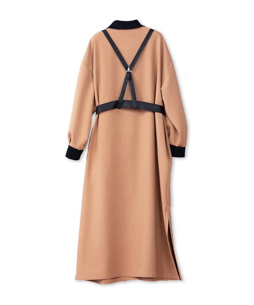 La SRIC(ラスリック)の「La SRIC / サスペンダーポロOP(ワンピース・レディース・キャメル/ダークグリーン・MEDIUM)」の7枚目の写真